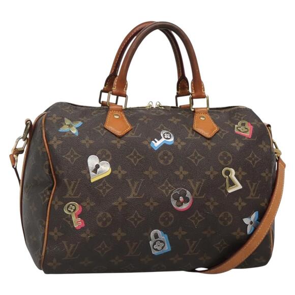 LOUIS VUITTON Love Block Speedy Bandouliere 30 Bag M44365 - Picture 1 of 16
